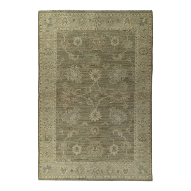Oushak Rug 4' x 6' #21329 For Sale