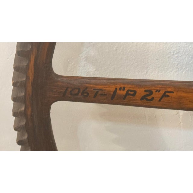 Large Antique Wooden Cog Gear For Sale - Image 11 of 12