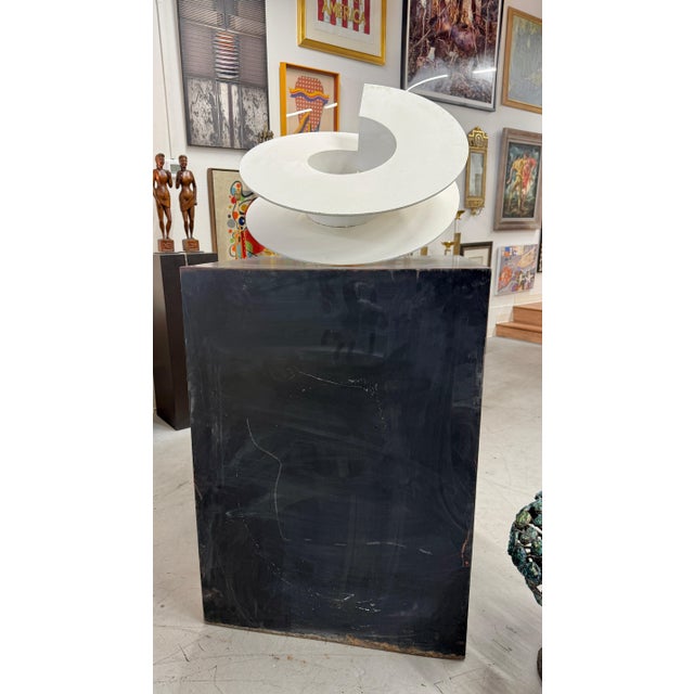 Early 20th Century Massive Steel/Iron Painted Abstract Kinetic Sculpture Attributed to Jerry Peart For Sale - Image 13 of 16