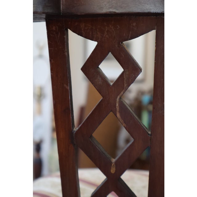 Antique Edwardian Sheraton Revival Inlaid Mahogany Corner Chair, Circa 1900 For Sale - Image 15 of 18