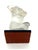 Lalique Vintage Lalique France Floreal Frosted Crystal Nude Female Figurine on Black Base - Signed For Sale - Image 4 of 6