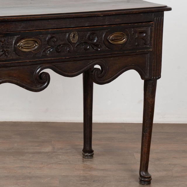 Late 18th Century English Carved Walnut Side Table With Drawer For Sale - Image 14 of 16