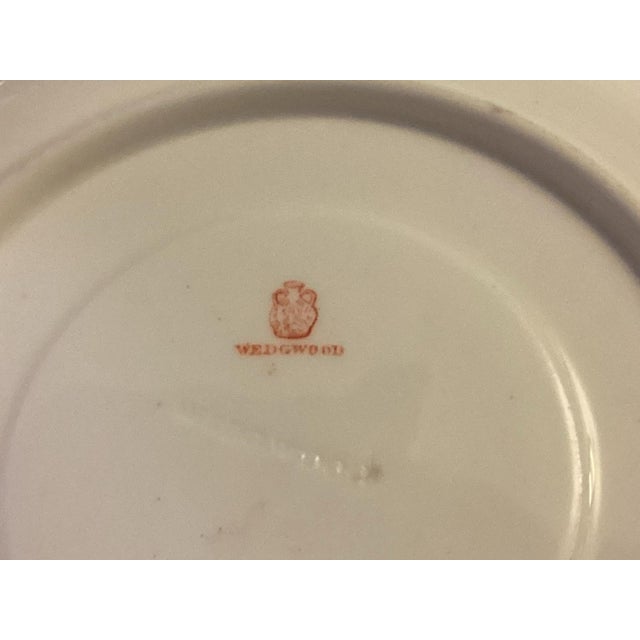 Antique 19th Century Wedgwood China Porcelain Hand Painted Tea Cup & Saucer in the Shadow Leaf Pattern For Sale - Image 16 of 18