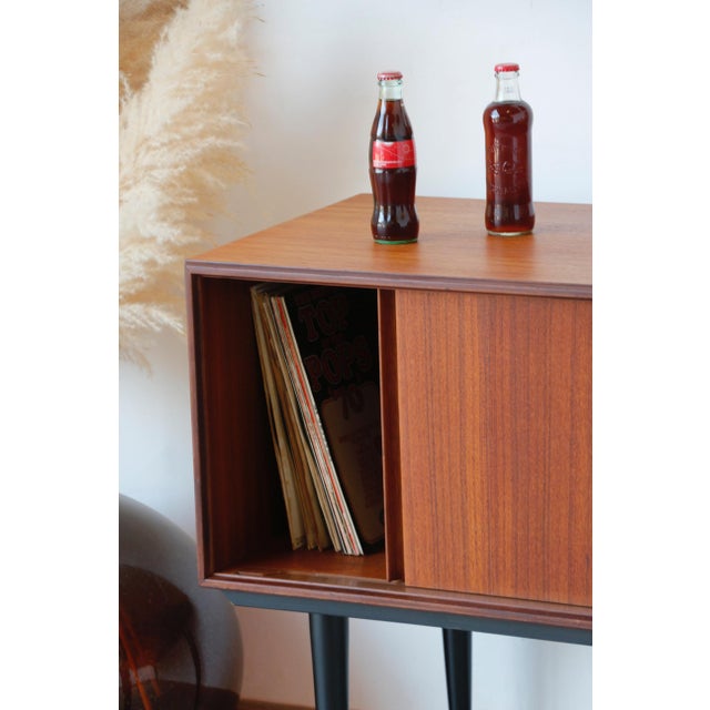 Vintage Vinyl Cabinet in Teak, 1960s For Sale - Image 6 of 18