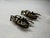 Brass Pair of Vintage Victorian Revival Solid Brass Beetle Cabinet Knobs Hardware For Sale - Image 8 of 12