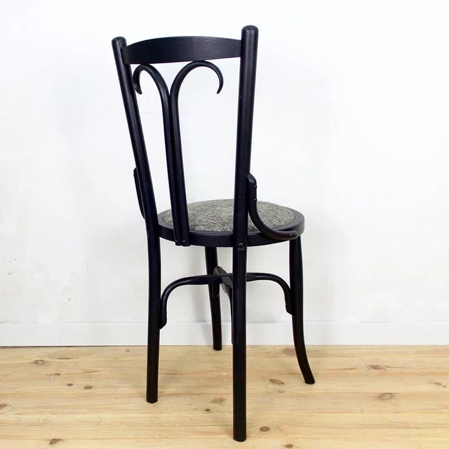 Antique Art Nouveau Wooden Dining Chair For Sale - Image 4 of 11