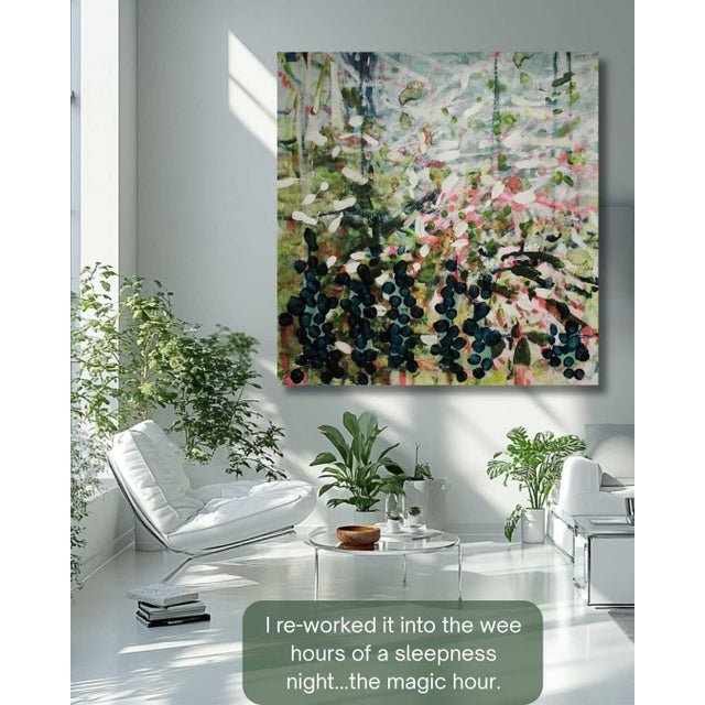 "It Was a Gypsy of a Night" Original Contemporary Abstract Painting by Mel Rea For Sale - Image 4 of 7