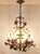 Metal Venetian 6-Light Chandelier in Brass-Colored Metal, 1950s For Sale - Image 7 of 7