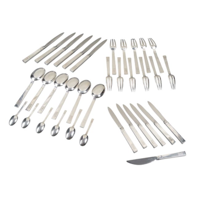 Silver Antibes Service by Jean-Élysée Puiforcat, 1890s, Set of 36 For Sale - Image 11 of 11