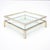 Romeo Rega Romeo Rega Signed Coffee Table, Modernist Chrome and Brass, Circa 1960 For Sale - Image 4 of 9