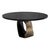 "Giselle" Round Table With Bronze and Stainless Steel, Handcrafted For Sale - Image 4 of 9