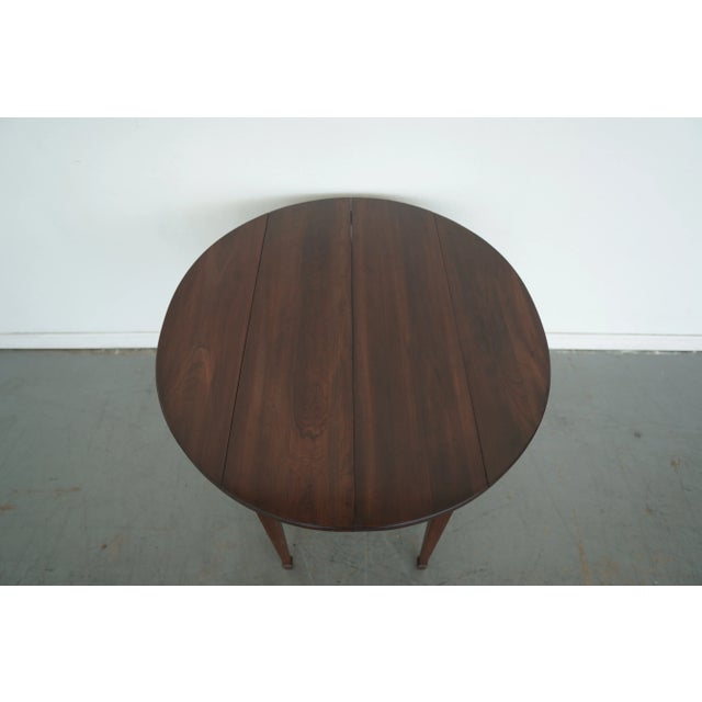 Vintage Mahogany Drop-Leaf Dining Table For Sale - Image 14 of 15