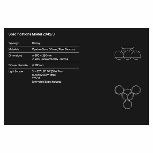 Model 2042/3 Champagne Flush Mount by Gino Sarfatti for Astep For Sale - Image 6 of 17