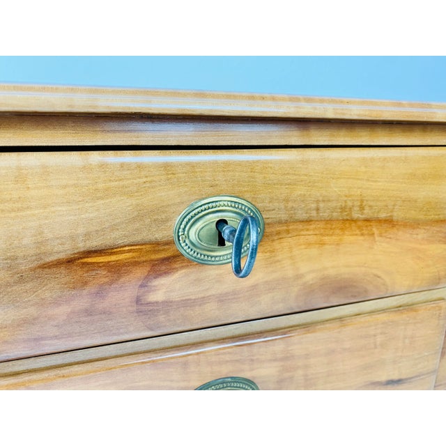 Wood Vintage Jewelry Box in Cherry Wood For Sale - Image 7 of 11