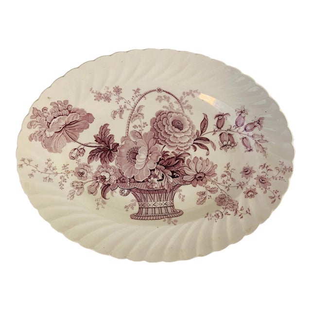 Vintage Charlotte Staffordshire Serving Plate For Sale