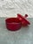 1960s Empoli Style Ruby Red Glass Covered Dish Italy Mid Century Modern For Sale - Image 5 of 5