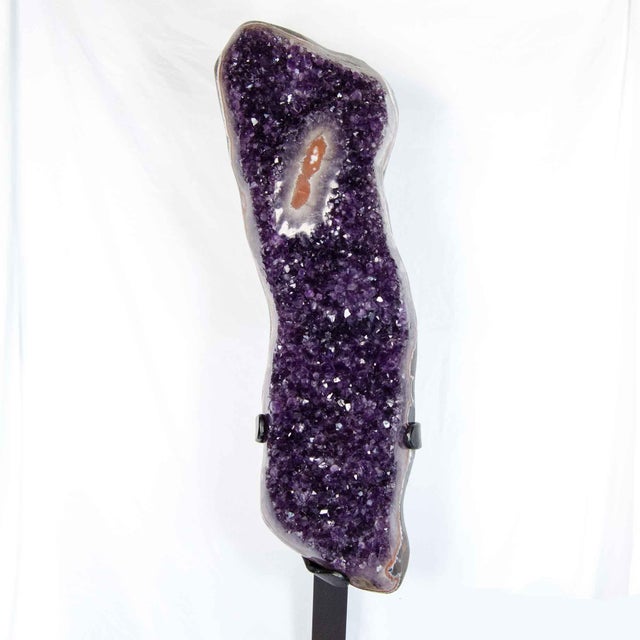 Amethyst Crystal Cluster on Stand (Uruguay #H0161) Video available upon request This is a section of a natural Amethyst...