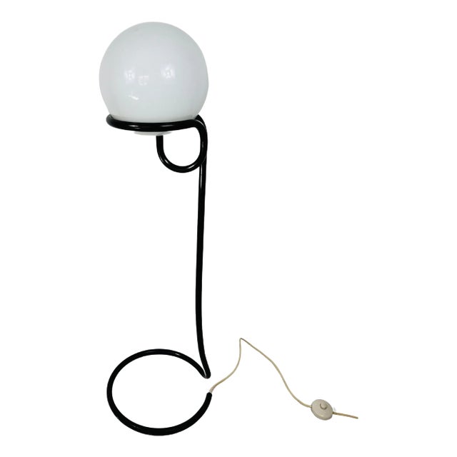 Black Floor Lamp Globe by Aldo van den Nieuwelaar for Domani Designs, Amsterdam For Sale