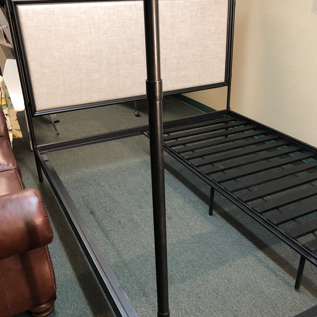 19th Century Inspired French Iron Canopy Bed From Restoration Hardware