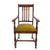 Vintage Wright Wood Armchair For Sale
