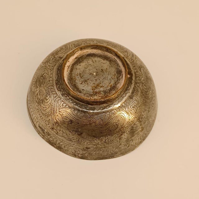 Copper Three Old Hammam Copper Bowls From Yemen - 1930s - 1950s For Sale - Image 8 of 13