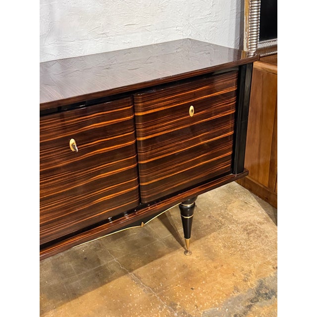 Mid 20th Century French Art Deco Macassar Wood Sideboard For Sale - Image 5 of 14