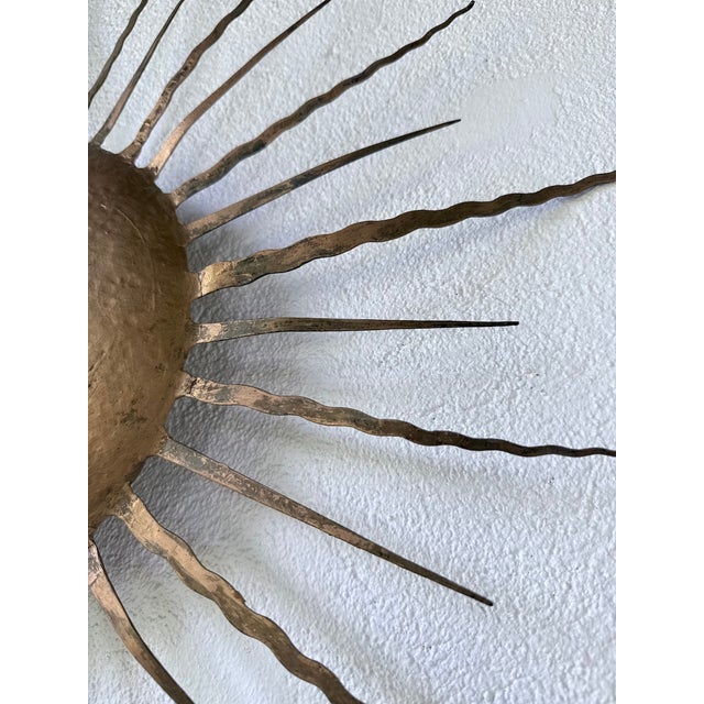 Sun Wall Sconce, 1950s For Sale - Image 10 of 18