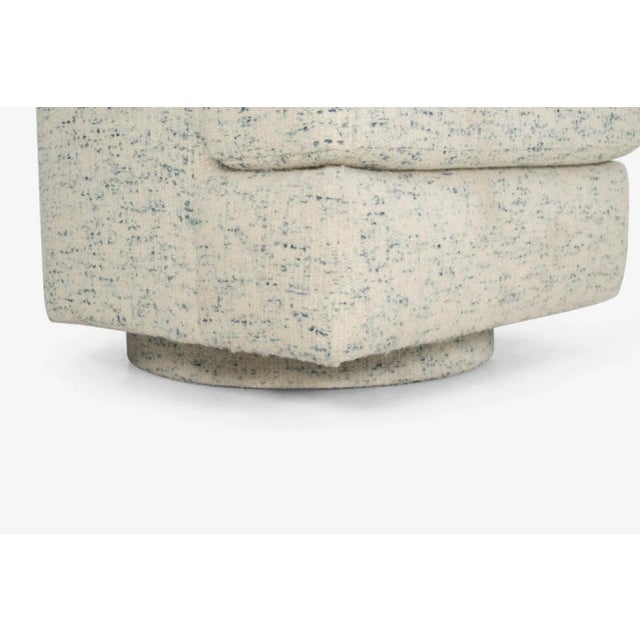 Pair of Hexagonal Swivel Lounge Chairs Attributed to Harvey Probber For Sale - Image 11 of 12