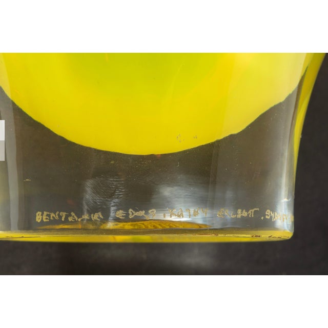 Large Hand-Blown Vase by Renowned Glass Artists Edols & Elliot, Signed For Sale In New Orleans - Image 6 of 7