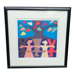 Roots and Branches -millenium Unity African American Serigraph by Richard Haynes Jr For Sale