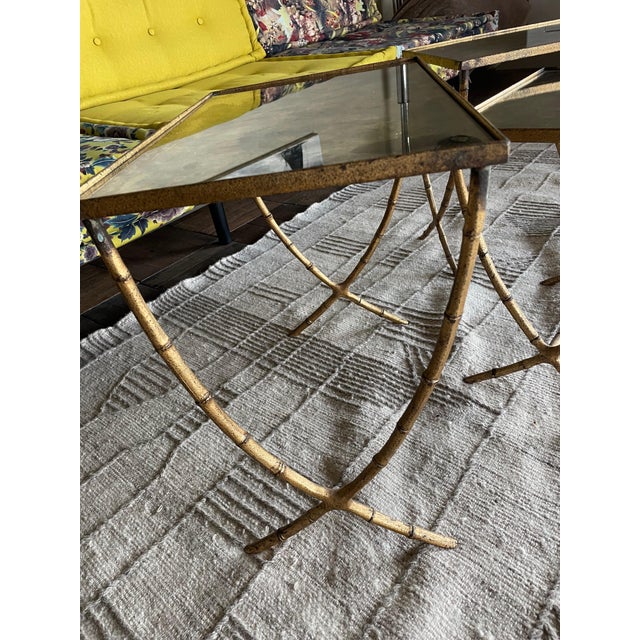 1960s Nesting Tables attributed to Bagues Company, 1960s, Set of 3 For Sale - Image 5 of 8