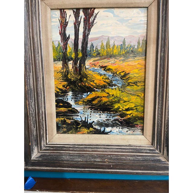 1960s 1960s Landscape Painting, Framed For Sale - Image 5 of 5