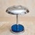 Art Deco French Art Deco Chrome + Cobalt Glass Table Lamp, 1950s For Sale - Image 3 of 8