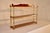 Late 19th century mahogany and brass campaign shelf from England. This is a fabulous shelf which breaks down into flat...