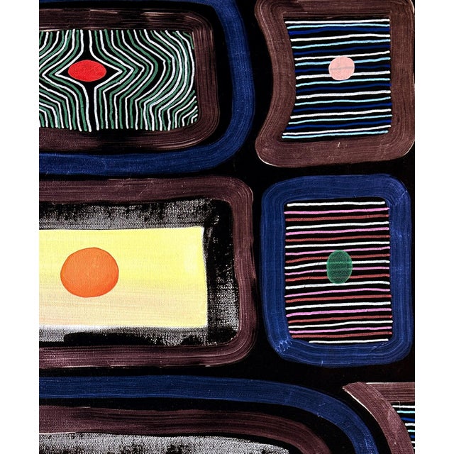 Max Manning “Untitled (CVS275)” Contemporary Blue, Purple, & Red Geometric Abstract Painting, 2024 For Sale - Image 4 of 8