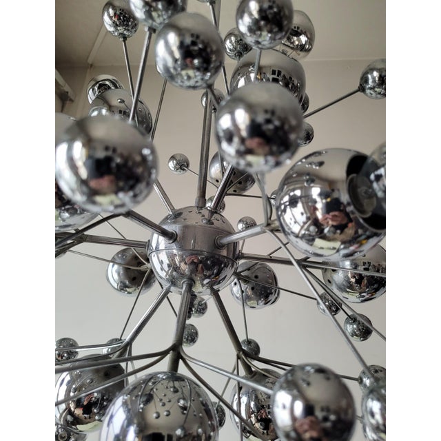 Vintage Space Age Twelve-Light Pendant Lamp, 1960s For Sale - Image 4 of 13