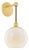 Mitzi Abbie 7.25 in. 1 Light Wall Sconce in Aged Brass Finish For Sale