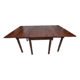Vintage H. Willett Solid Cherry Drop-Leaf Dining Table | Gateleg | Refinished | 71” For Sale