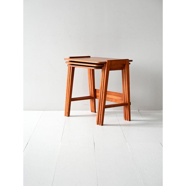 Vintage Scandinavian Nesting Tables, 1960s, Set of 3 For Sale - Image 6 of 8