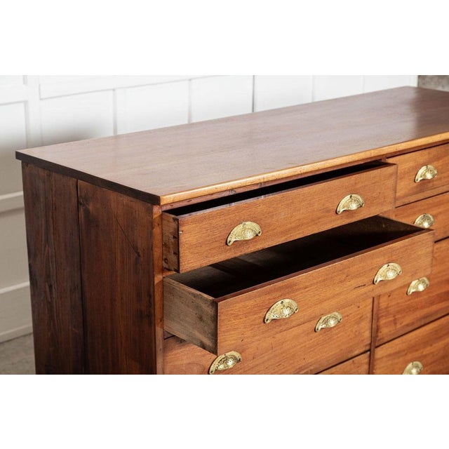 Large 19th Century English Mahogany Haberdashery Drawers, 1890s For Sale - Image 15 of 18