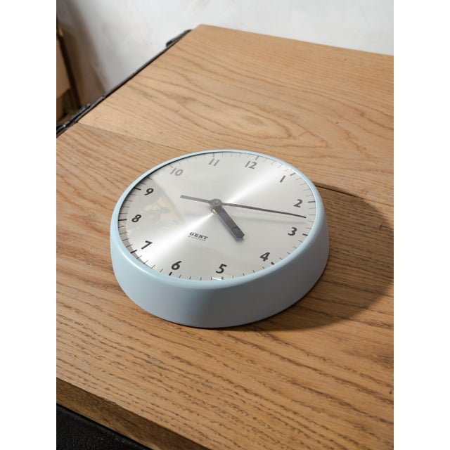 An original 1960s wall clock marked Gent of Leicester on the dial, once a slave clock in a British factory or workplace,...
