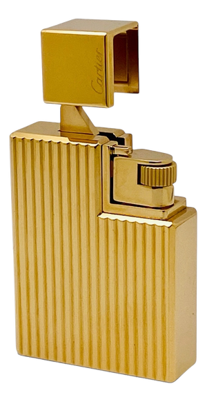 Gold-Plated Pocket Lighter with Engine-Turned Decoration from Cartier
