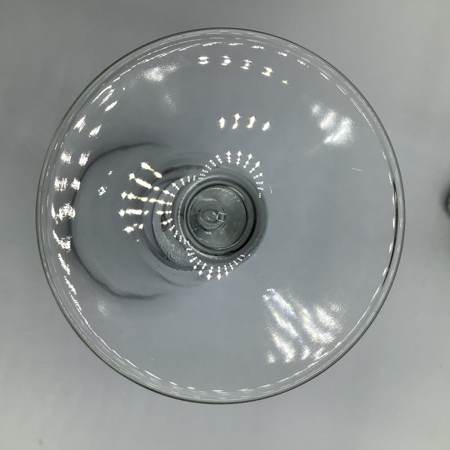Silver Ombre and Silver Band Pilsner Stemware Set With Caddy by Vitreon Queen Lusterware - Set of 7 For Sale - Image 10 of 12