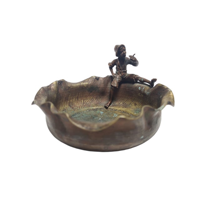 Art Nouveau Bronze Figurative Cigar Ashtray, Former Austro-Hungarian Empire, 1900s For Sale - Image 15 of 15