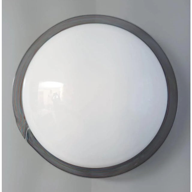Italian 1960s Murano Rainbow Flush Mount For Sale - Image 3 of 8