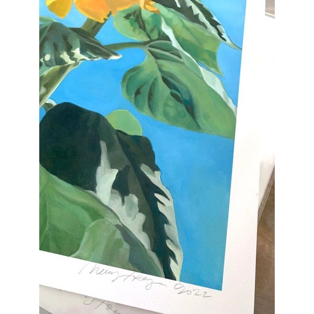 Neicy Frey Sunflower Giclee on Paper by Neicy Frey For Sale - Image 4 of 8