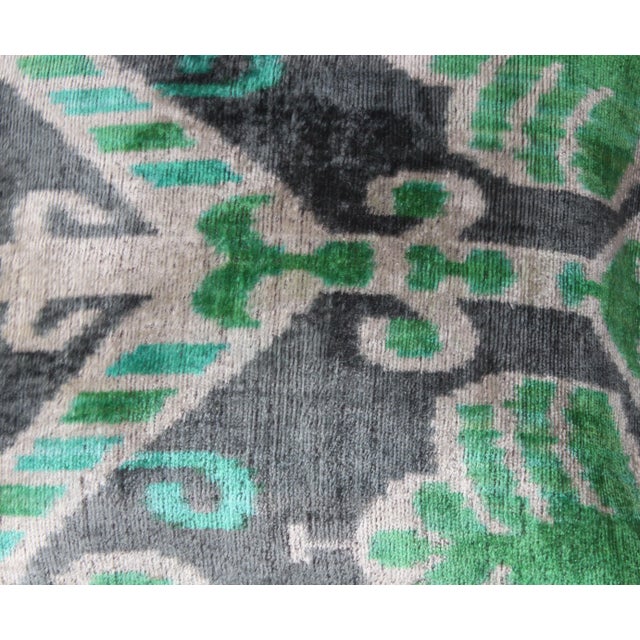 Add a luxurious accent to any space with our genuine velvet and silk Turkish Ikat pillows. Ikat is a style of weaving that...