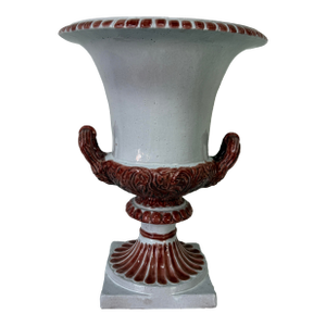 Italian Hollywood Regency Neoclassical-Style Terracotta Glaze Urn Planter