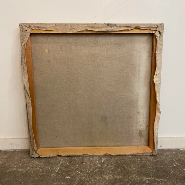 Mid 20th Century Mid 20th Century Abstract Infrastructure Painting For Sale - Image 5 of 9