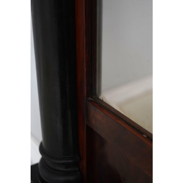 19th Century Period Antique 19th Century French Empire Cherry Pier Mirror For Sale - Image 5 of 13